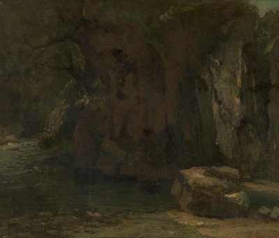 As rochas de La Loue de Gustave Courbet