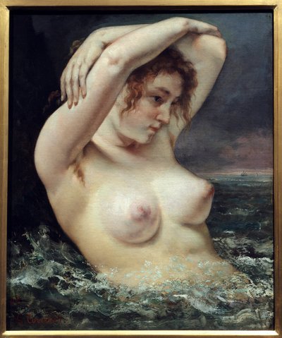 Mulher com uma onda de Gustave Courbet