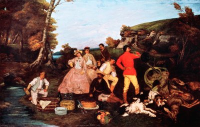 Hallali (A refeição de caça ou O Hallali do veado) de Gustave Courbet