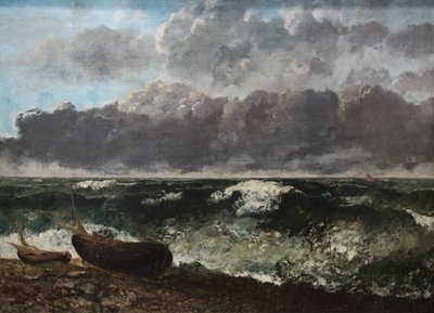 O mar tempestuoso de Gustave Courbet