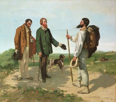 A reunião, ou Olá Sr. Courbet de Gustave Courbet