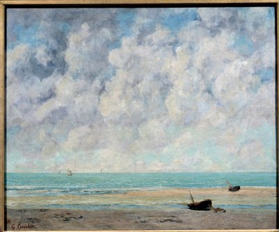 O mar num dia calmo de Gustave Courbet