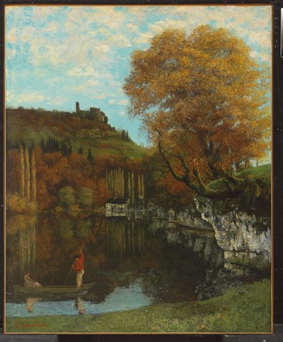 O espelho de Scey-en-Varais, 1864-68 de Gustave Courbet