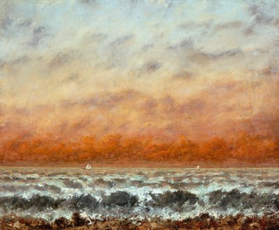 Marinha (óleo sobre tela) de Gustave Courbet