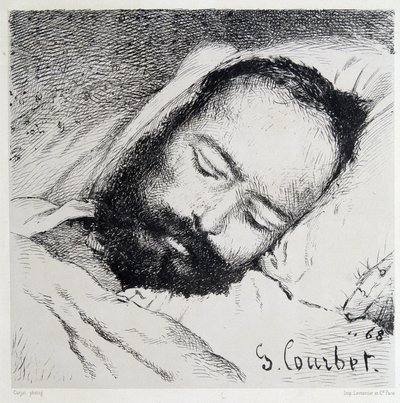Retrato mortuário de Proudhon, 20/01/1865 - por Gustave Courbet de Gustave Courbet