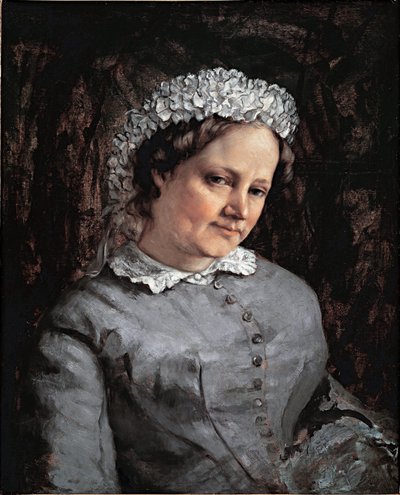 Retrato do Euphrasie Proudhon (óleo sobre tela de Gustave Courbet