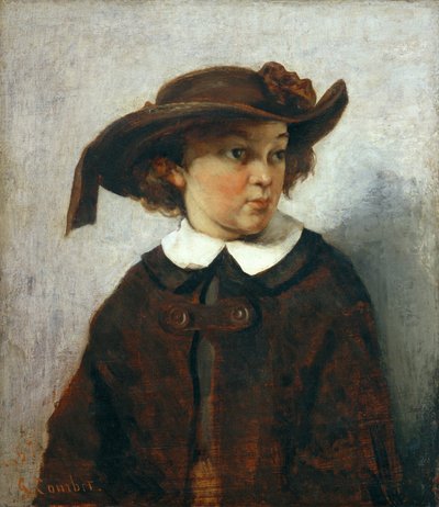 Retrato de uma jovem de Gustave Courbet