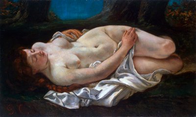 Mulher reclinada, 1865. de Gustave Courbet