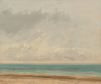 Mar calmo. 1866 de Gustave Courbet