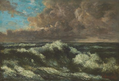 Seascape; Paisagem do mar, c.1870 de Gustave Courbet