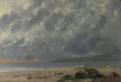 Strandszene. 1874 de Gustave Courbet