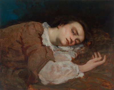 Estudo para Demoiselles nas margens do verão do Sena, 1856 de Gustave Courbet