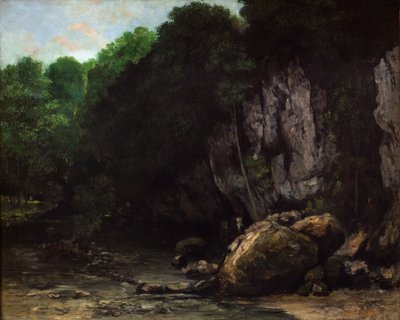 A ribeira do Poço Negro, 1865 (óleo sobre tela) de Gustave Courbet