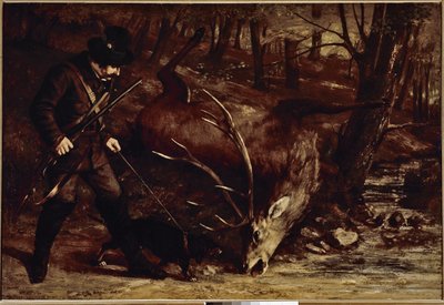 O Caçador Alemão (óleo sobre tela de Gustave Courbet