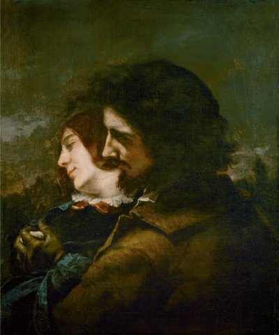 Os amantes felizes (óleo sobre tela) de Gustave Courbet