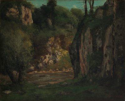 The Hidden Brook, ca. 1873-77. de Gustave Courbet