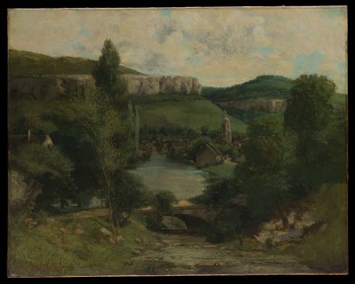 Vista de Ornans de Gustave Courbet