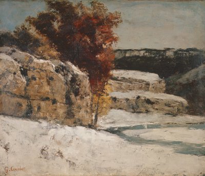 Paisagem de Inverno, 1865-70 de Gustave Courbet