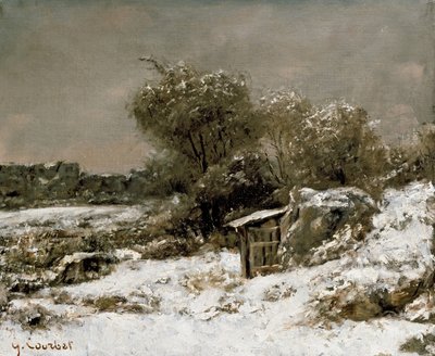 Cena de inverno do século XIX de Gustave Courbet