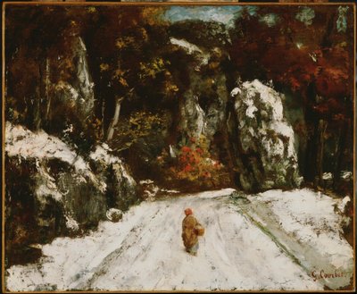 Inverno no Jura de Gustave Courbet