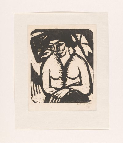 mulher sentada de Gustave De Smet (signed by artist)