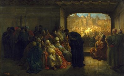 A casa de Caifás de Gustave Dore