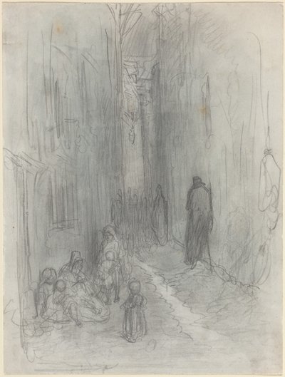 Uma rua secundária em Londres de Gustave Dore