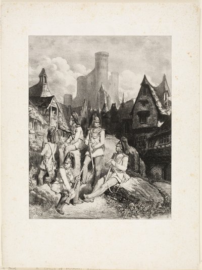 Um grupo de guardas austríacos de Gustave Dore