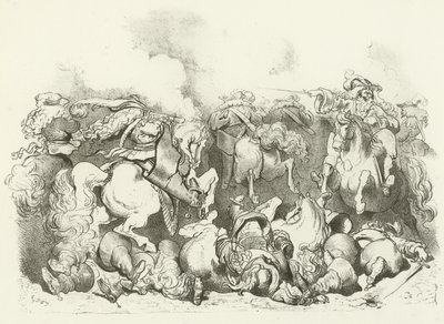 Uma carga de Cavalo Leve no Reino de Luís XIV (gravura) de Gustave Dore