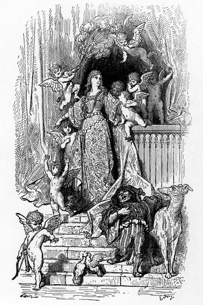 Alcina em sua glória de Gustave Dore