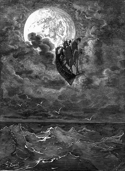 Barão Münchausen: Voyage to the Moon, por Doré. de Gustave Dore