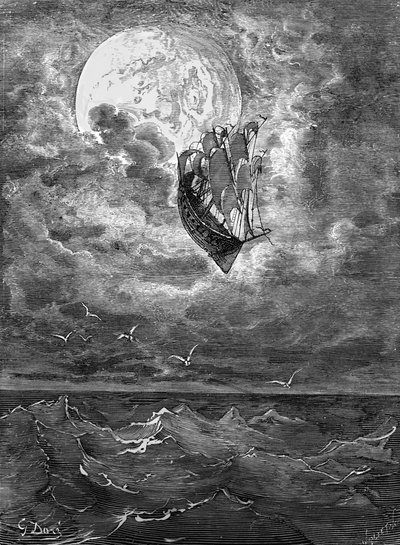 Barão Münchausen: Voyage to the Moon, por Doré. de Gustave Dore