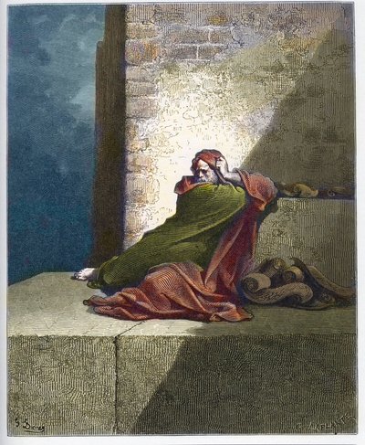 Baruch - Baruch ben Neria - Gravura da "The Dore Bible" de Gustave Dore (1832-1883) de Gustave Dore