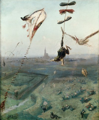 Entre o céu e a terra, 1862 de Gustave Dore