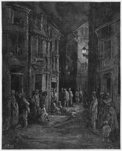 Bluegase-campo, ilustração de &39;Londres&39; por Louis Enault (1824-1900) 1876, gravado por Heliodore Joseph Pisan (1822-90) Paris, Hachette de Gustave Dore