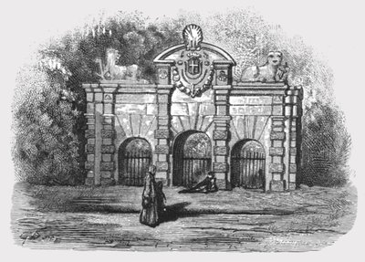 "Portão de Buckingham", 1872. de Gustave Dore