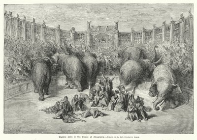 Judeus cativos no Circo de Alexandria (gravura) de Gustave Dore