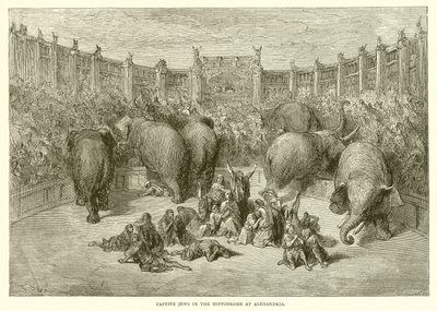Judeus em cativeiro no Hipódromo de Alexandria de Gustave Dore