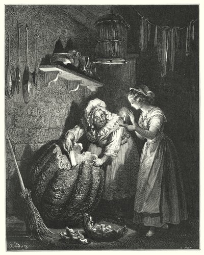 Cinderela (gravura) de Gustave Dore