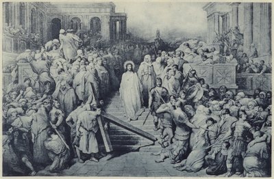 Cristo deixando o Pretório (litho) de Gustave Dore