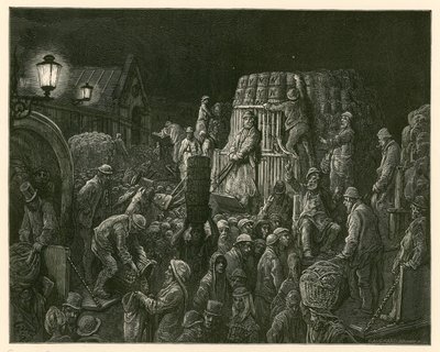 Covent Garden Market, Londres de Gustave Dore