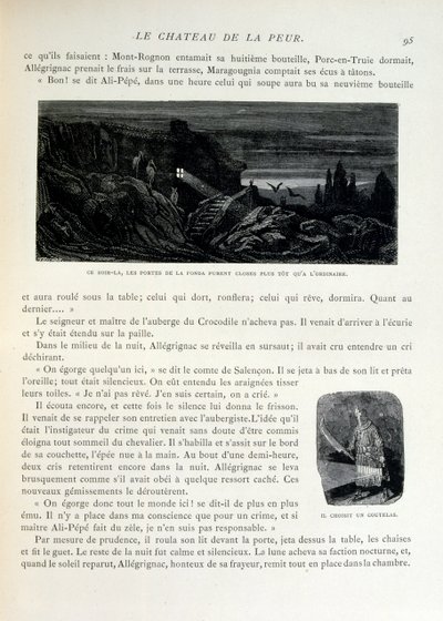 Croque-Mitaine; ilustração 1863, de Gustave Dore (1832 1883); artista francês, gravador, ilustrador. Croque-Mitaine (O papão) um personagem maléfico apresentado às crianças para assustá-las e assim torná-las mais sábias. de Gustave Dore