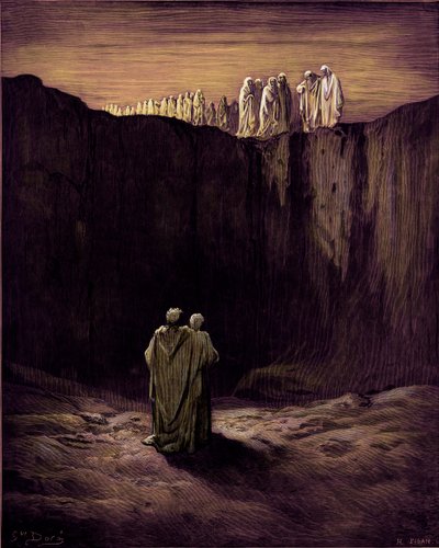 Dantes Purgatório de Gustave Dore