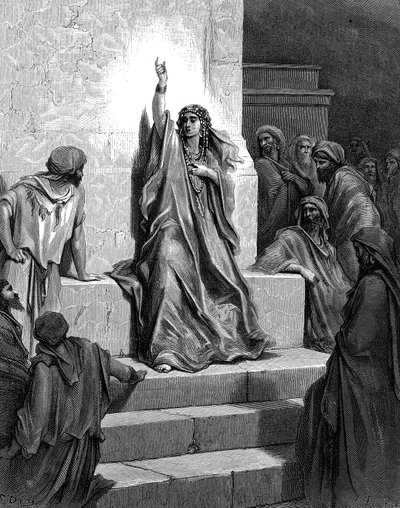 Deborah, profetisa e juíza hebraica, 1866 de Gustave Dore