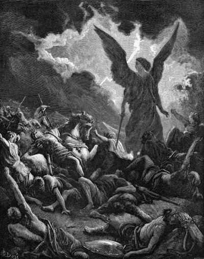 Destruição do anfitrião do Sennacherib de Gustave Dore