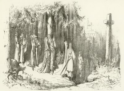 Devoção nos séculos V e VI - Jejum e oração (gravura) de Gustave Dore
