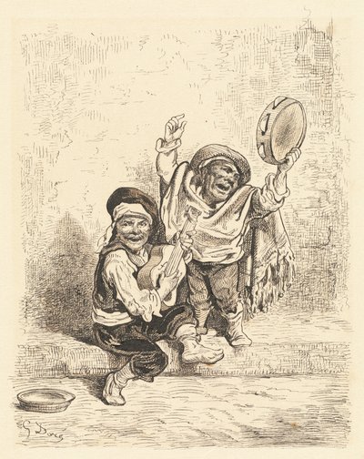 Músicos Anões de Granada de Gustave Dore