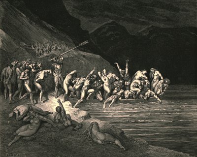 Da mesma maneira, o pão do mal de Adams, c1890. de Gustave Dore