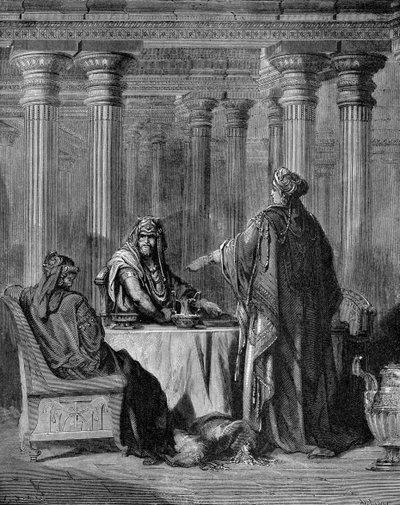 Esther acusa Haman de Gustave Dore