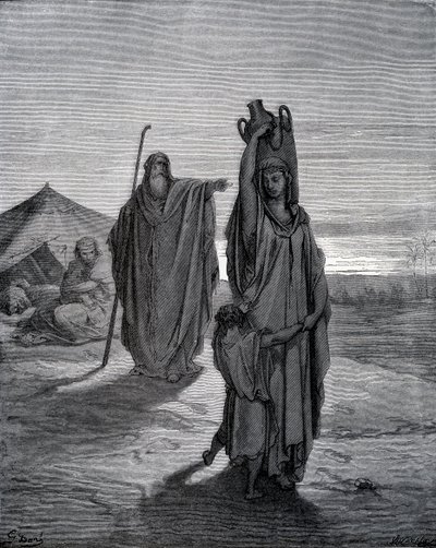 Expulsão de Hagar de Gustave Dore